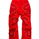 Red Patchwork Sweats