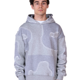 Grey Patchwork Hoodie