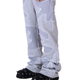 Grey Patchwork Sweats