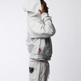 Reverse Seam Hoodie Grey