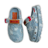 Boro Denim Mule