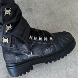 BLACK DENIM CHUCK BOOT