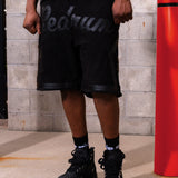 SUEDE BASKETBALL SHORT