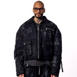 Black Brushed Bomber