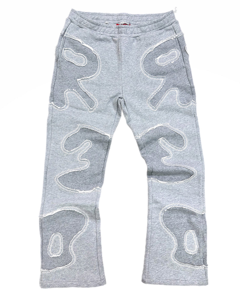 Grey Patchwork Sweats