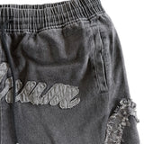 Denim Basketball Short