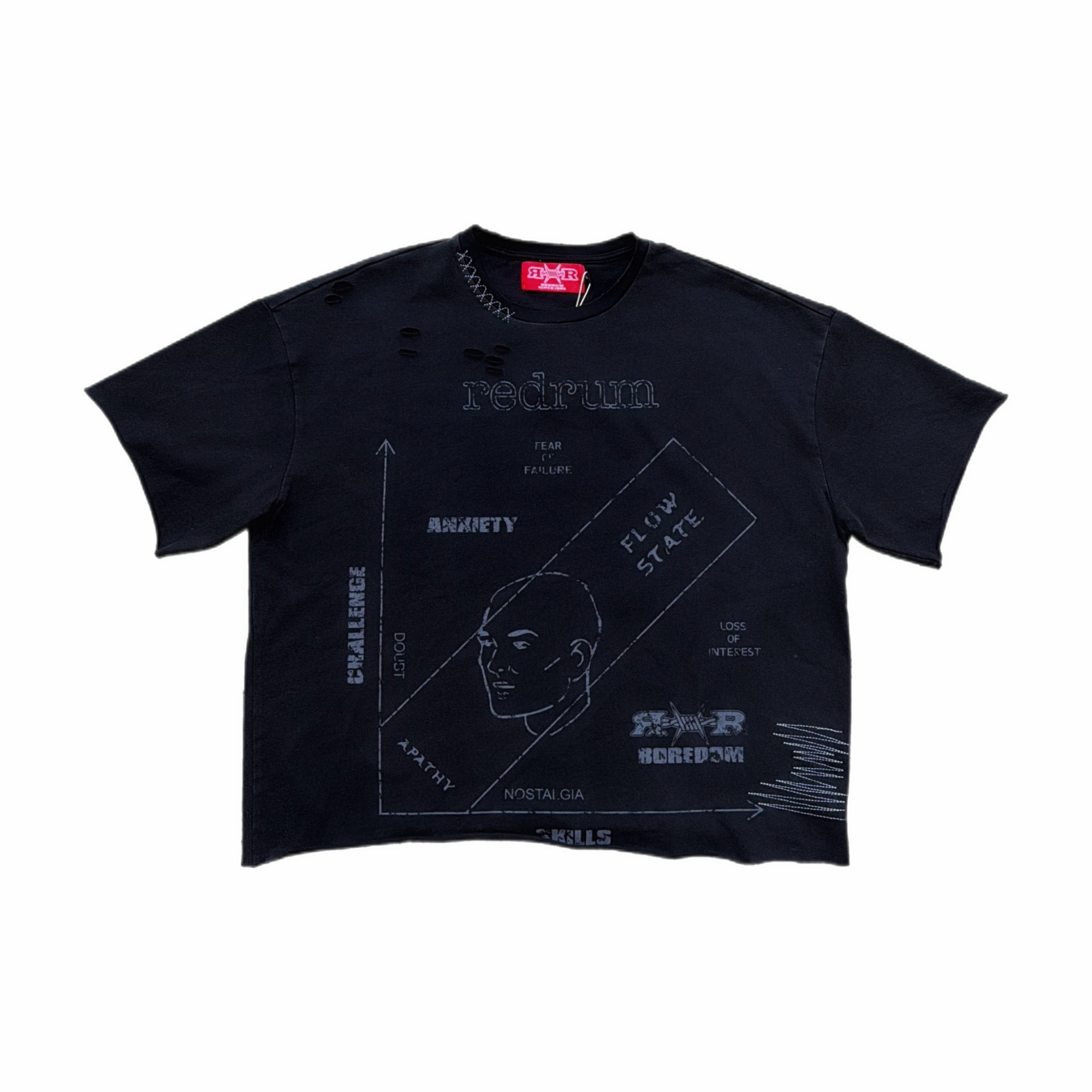 REDRUM Flow State Tee, front